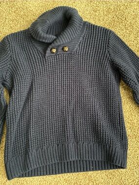 Janie and Jack size 3 T collar sweater navy